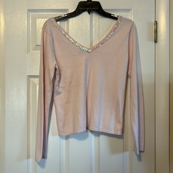 Pink Gap V-Neck Sweater - Picture 7 of 7